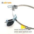 Ftth Installation Galvanized Steel Telecom Drop Wire Clamp